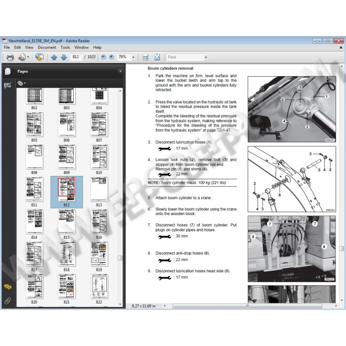 New Holland Excavator E135B service manual