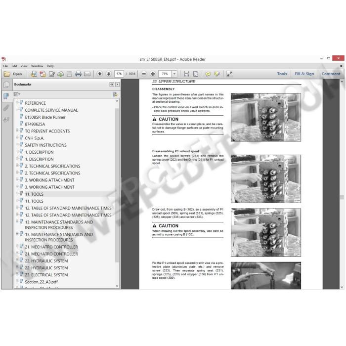 New Holland Excavators workshop service & repair manuals