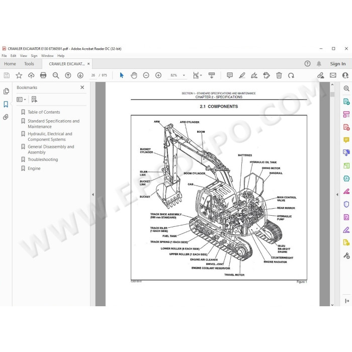 New Holland Excavator E130 service manual