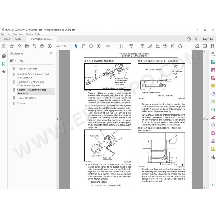 New Holland Excavator E130 service manual