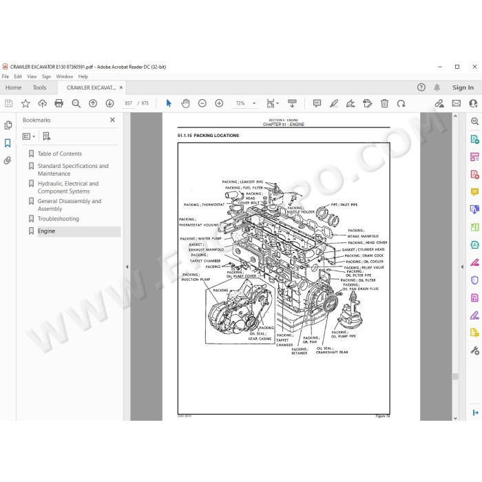New Holland Excavator E130 service manual