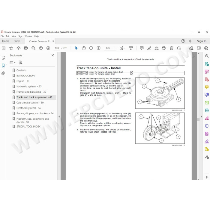 New Holland Excavator E145C EVO Tier 3 service manual