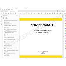 New Holland Excavator E160C Blade Runner service manual