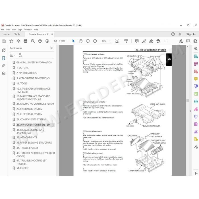 New Holland Excavator E160C Blade Runner service manual