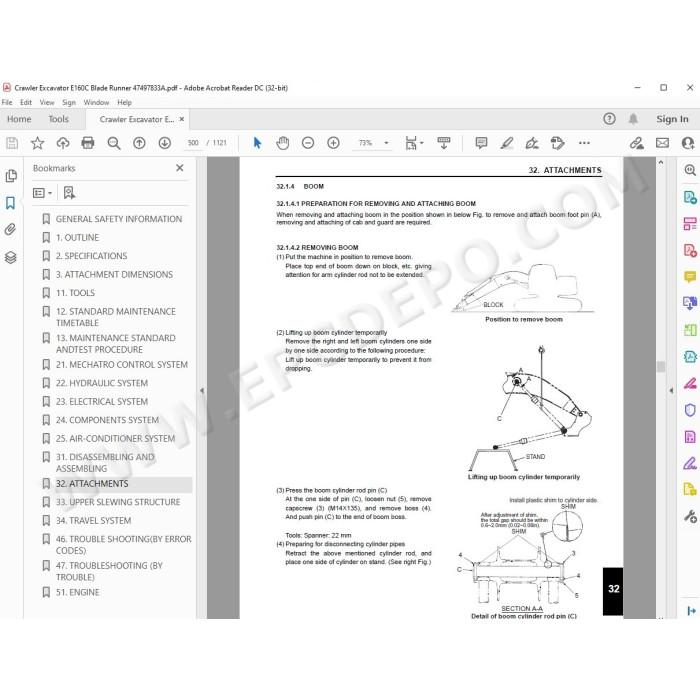 New Holland Excavator E160C Blade Runner service manual