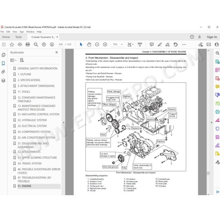 New Holland Excavator E160C Blade Runner service manual