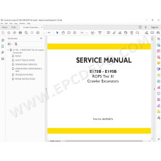New Holland Excavator E175B E195B Rops Tier 3 service manual