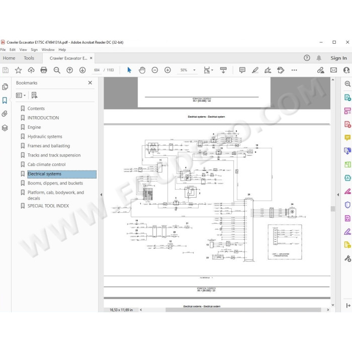 New Holland Excavator E175C service manual