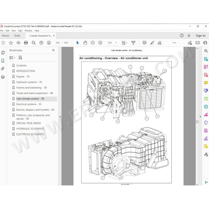 New Holland Excavator E175C EVO Tier 3 service manual