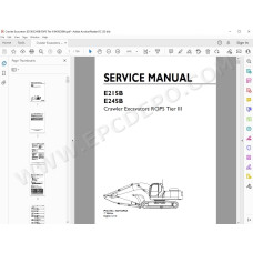 New Holland Excavator E215B E245B Rops Tier 3 service manual