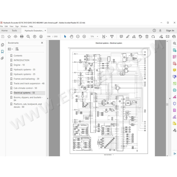 New Holland Excavator E215C E245C Evo Tier 3 service manual