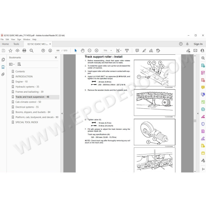 New Holland Excavator E215C E245C ME service manual