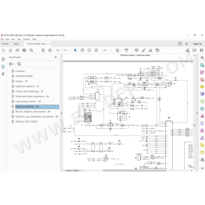 New Holland Excavator E215C E245C ME service manual