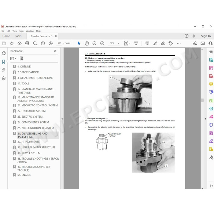 New Holland Excavator E260CSR service manual