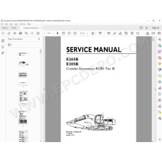 New Holland Excavator E265B E305B Rops Tier 3 service manual
