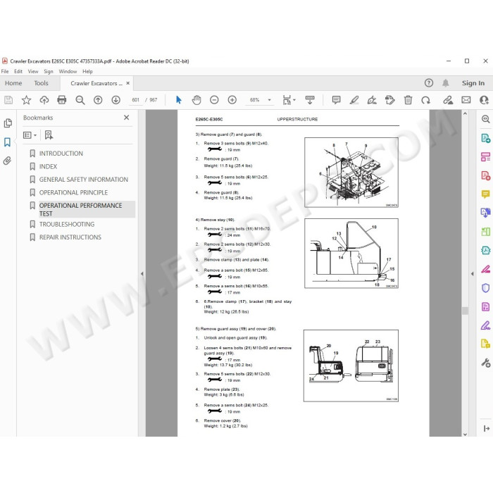 New Holland Excavator E265C E305C service manual