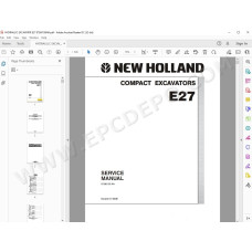 New Holland Compact Excavator E27 service manual