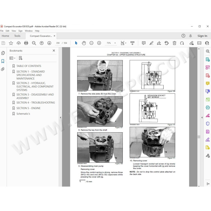 New Holland Compact Excavator E30 E35 service manual