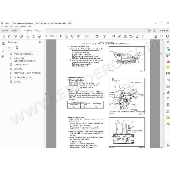 New Holland Compact Excavator E30BSR E35BSR Tier 4 service manual