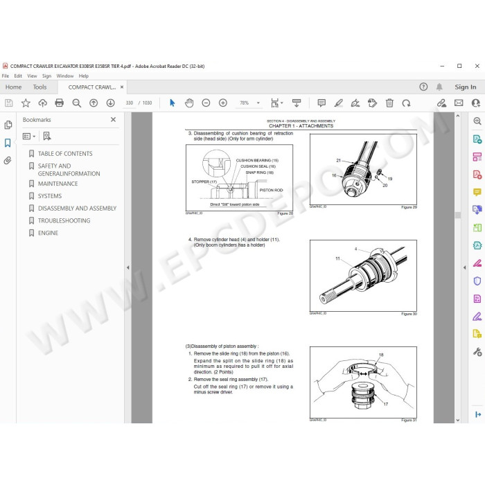 New Holland Compact Excavator E30BSR E35BSR Tier 4 service manual