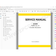 New Holland Excavator E385B Rops Tier 3 service manual