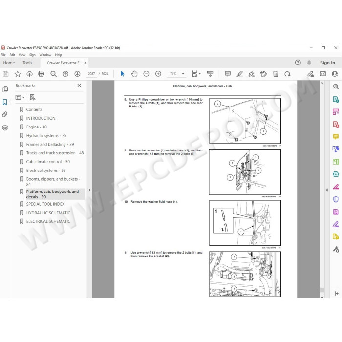 New Holland Excavator E385C EVO Tier 3 service manual
