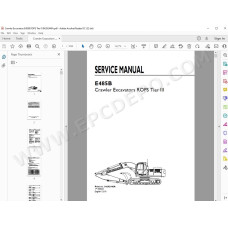 New Holland Excavator E485B ROPS Tier 3 service manual