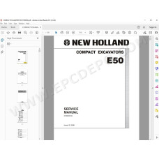 New Holland Compact Excavator E50 service manual