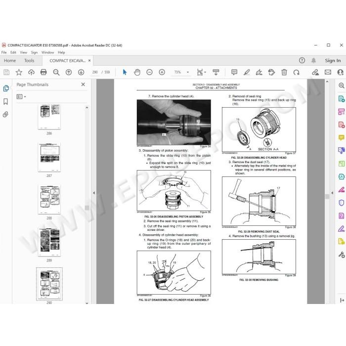 New Holland Compact Excavator E50 service manual