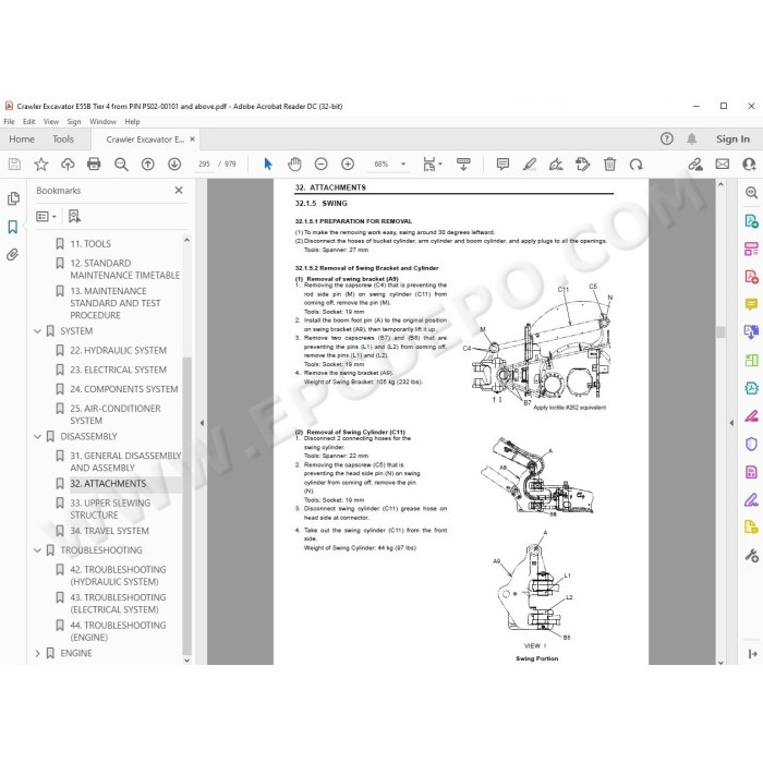 New Holland Excavator E55B Tier 4 service manual