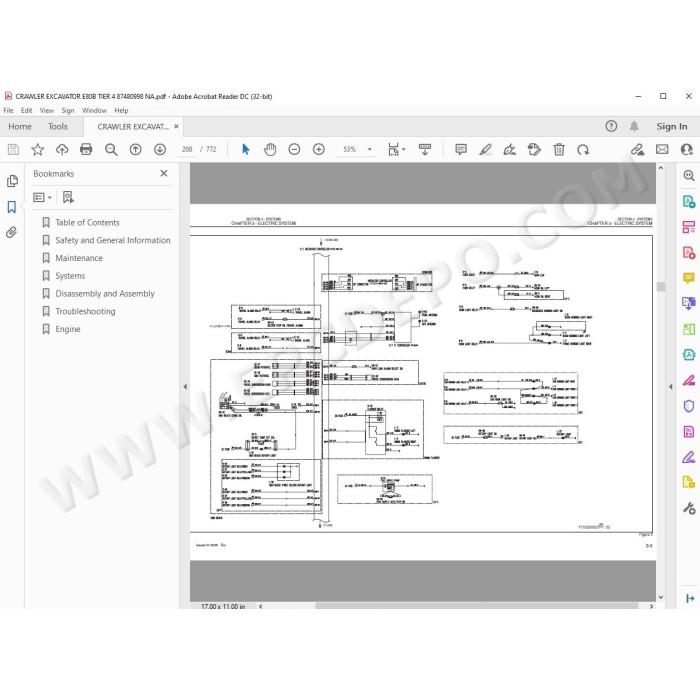 New Holland Excavator E80B Tier 4 service manual
