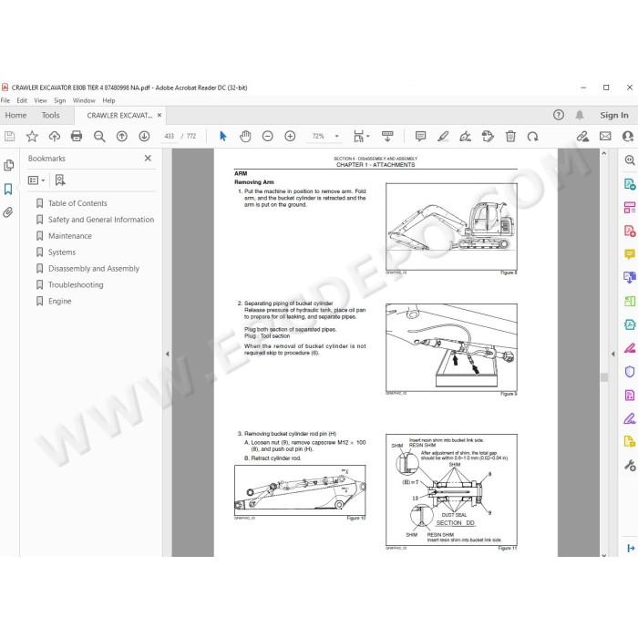 New Holland Excavator E80B Tier 4 service manual