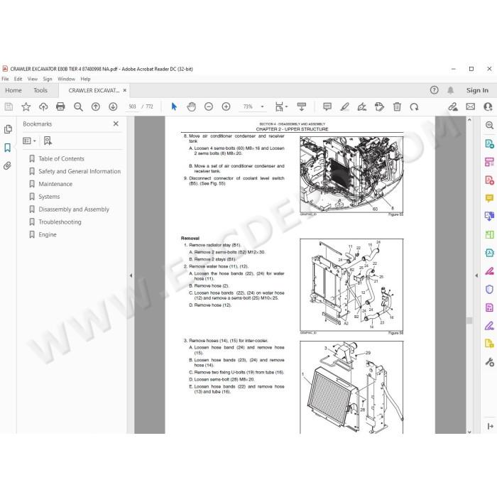New Holland Excavator E80B Tier 4 service manual