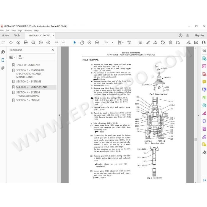 New Holland Mini Excavator EH15 service manual