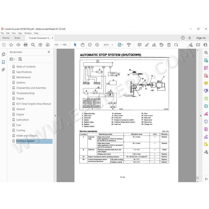 New Holland Excavator EH160 service manual