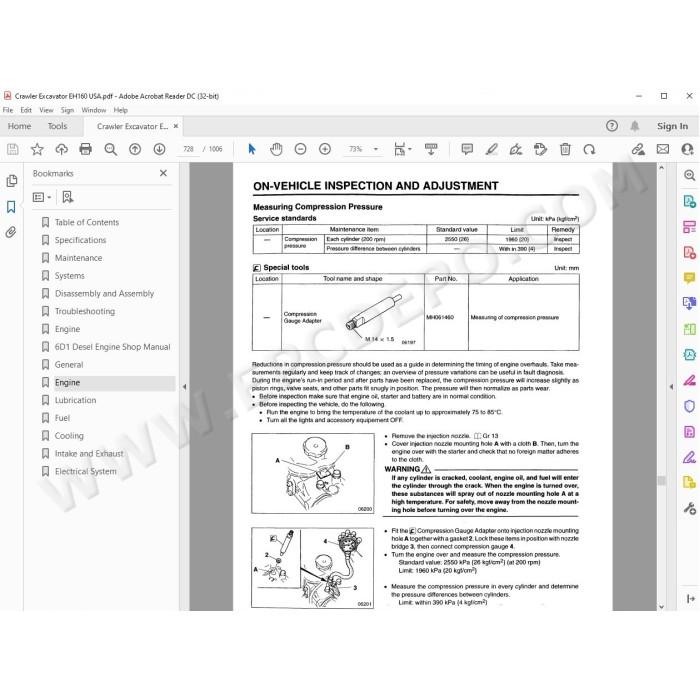 New Holland Excavator EH160 service manual