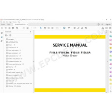 New Holland Motor Grader F106.8 F106.8A F156.8 F156.8A service manual
