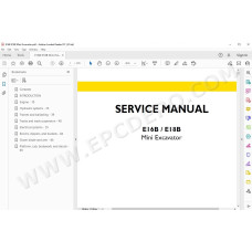 New Holland Mini Excavator E16B E18B service manual