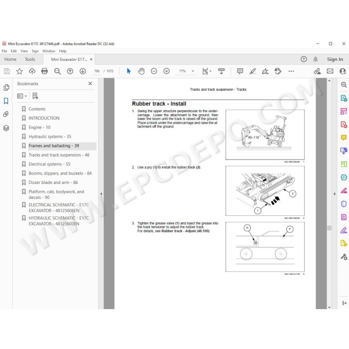 New Holland Mini Excavator E17C Tier 4 service manual