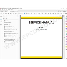 New Holland Mini Excavator E18C Tier 4 service manual