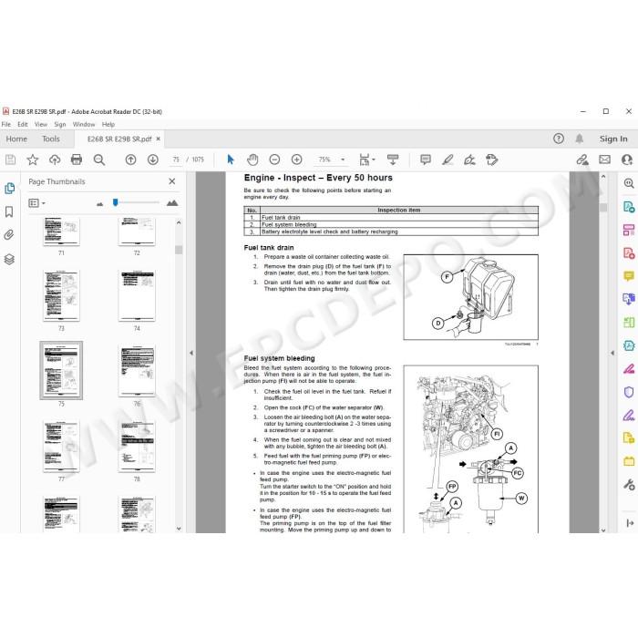 New Holland Mini Excavator E26B E29B SR service manual