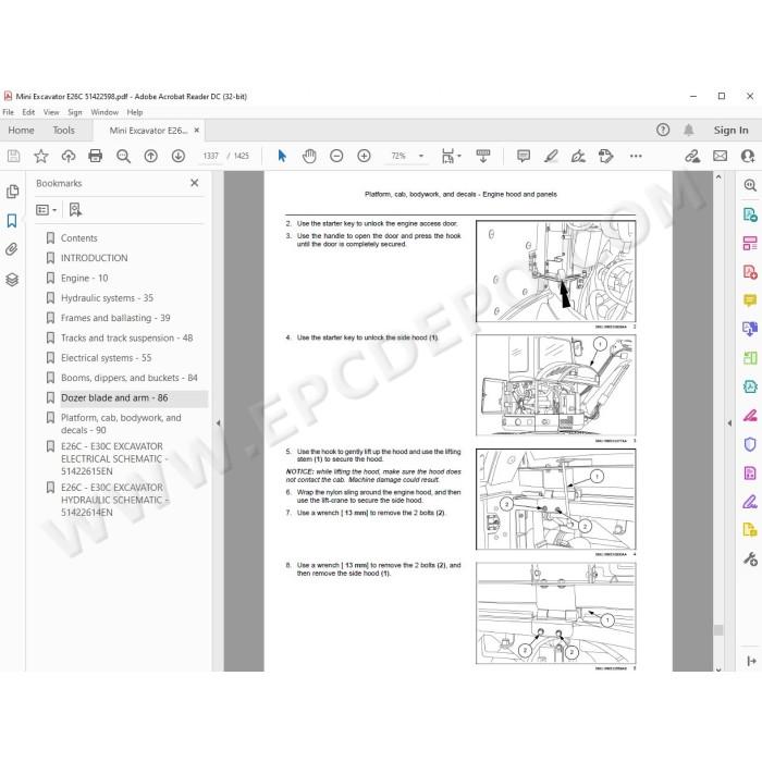 New Holland Mini Excavator E26C Tier 4 service manual
