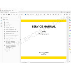 New Holland Mini Excavator E30C Tier 4 service manual