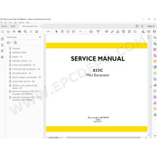 New Holland Mini Excavator E33C Tier 4 service manual