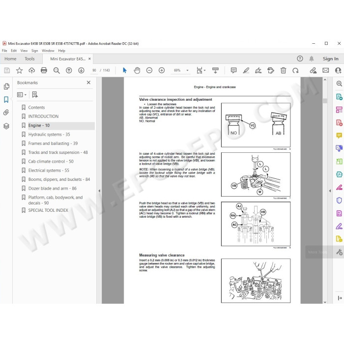 New Holland Mini Excavator E55B E50B E45B SR service manual