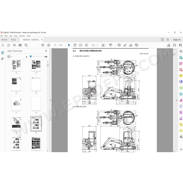 New Holland Mini Excavator E45B E50B SR service manual