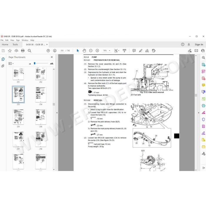 New Holland Mini Excavator E45B E50B SR service manual