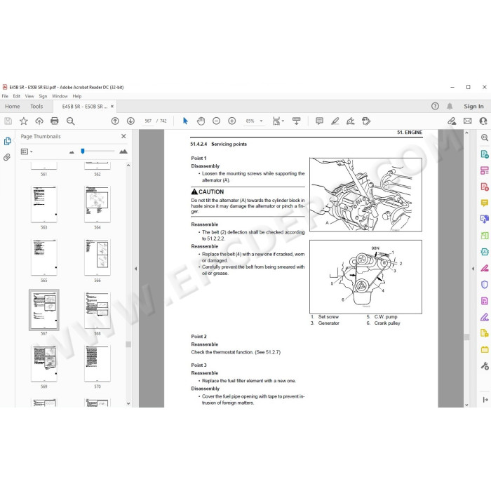 New Holland Mini Excavator E45B E50B SR service manual