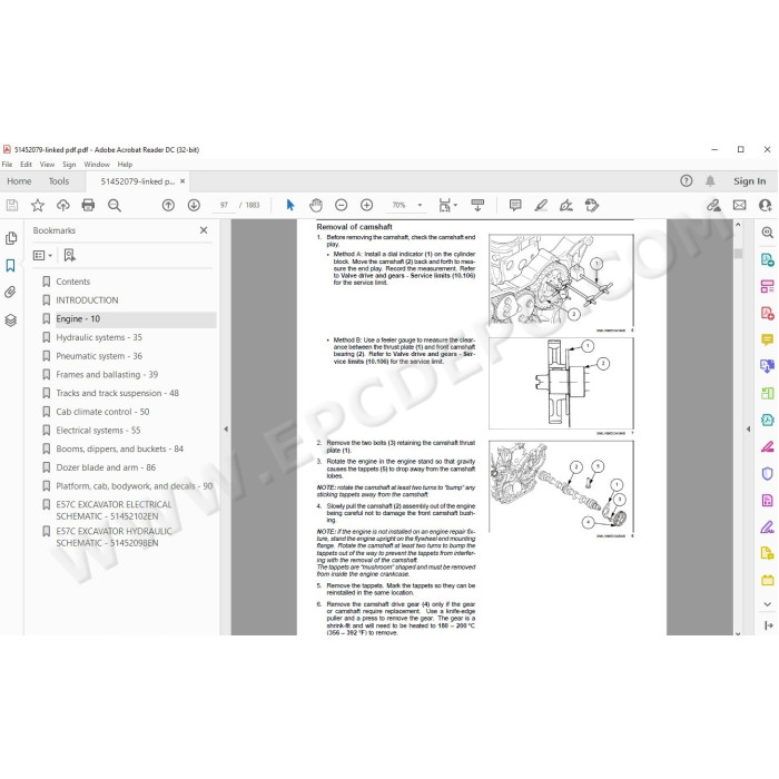 New Holland Mini Excavator E57C Tier 4 service manual