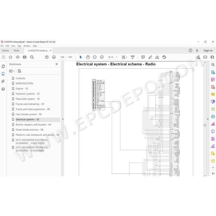 New Holland Mini Excavator E57C Tier 4 service manual